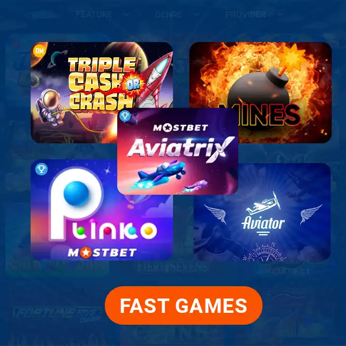 Mostbet provides a wide choice of instant casino games
